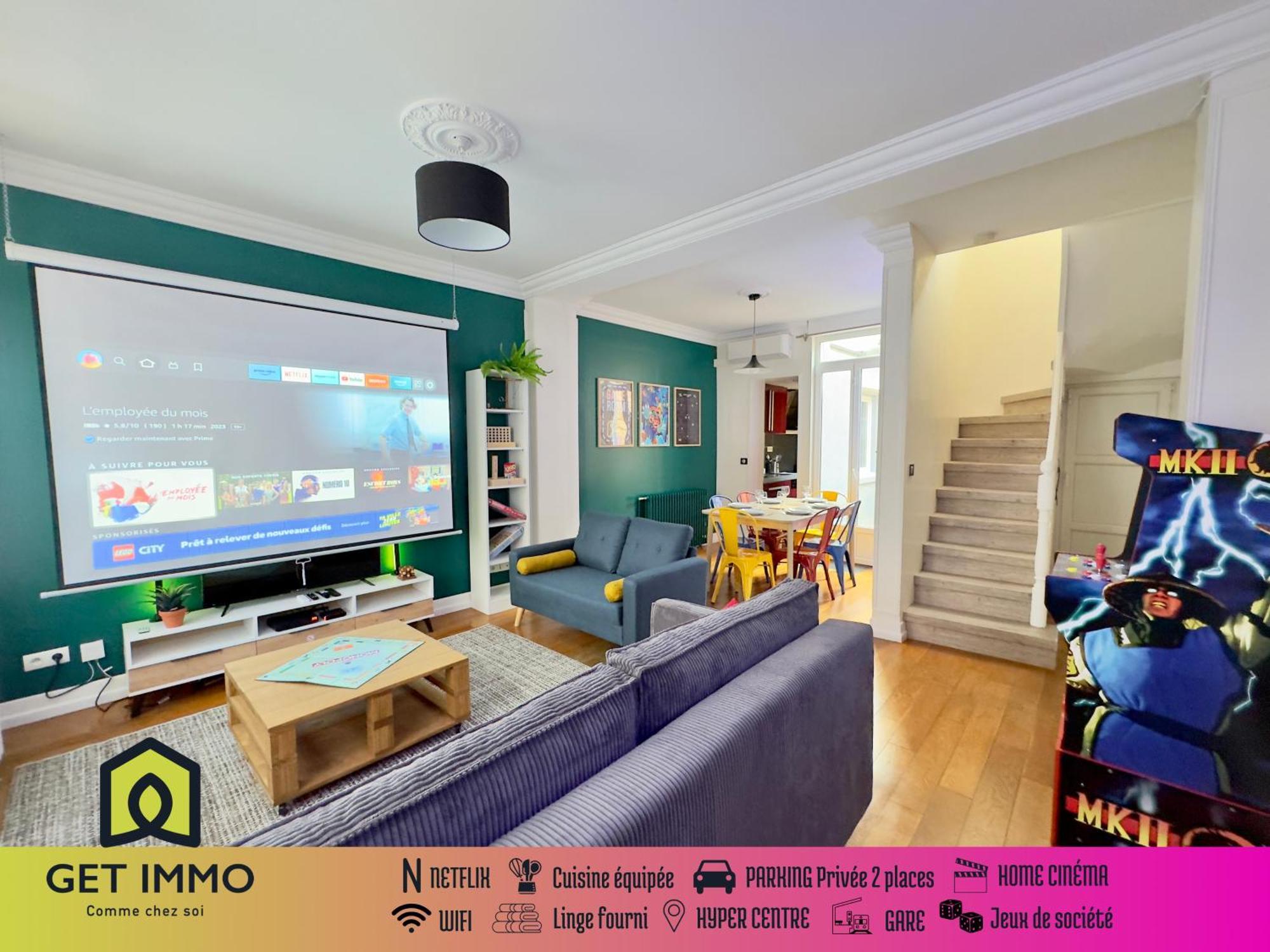 Maison 3Ch - Cinema - Game Room - Parking - Gare Амьен Экстерьер фото